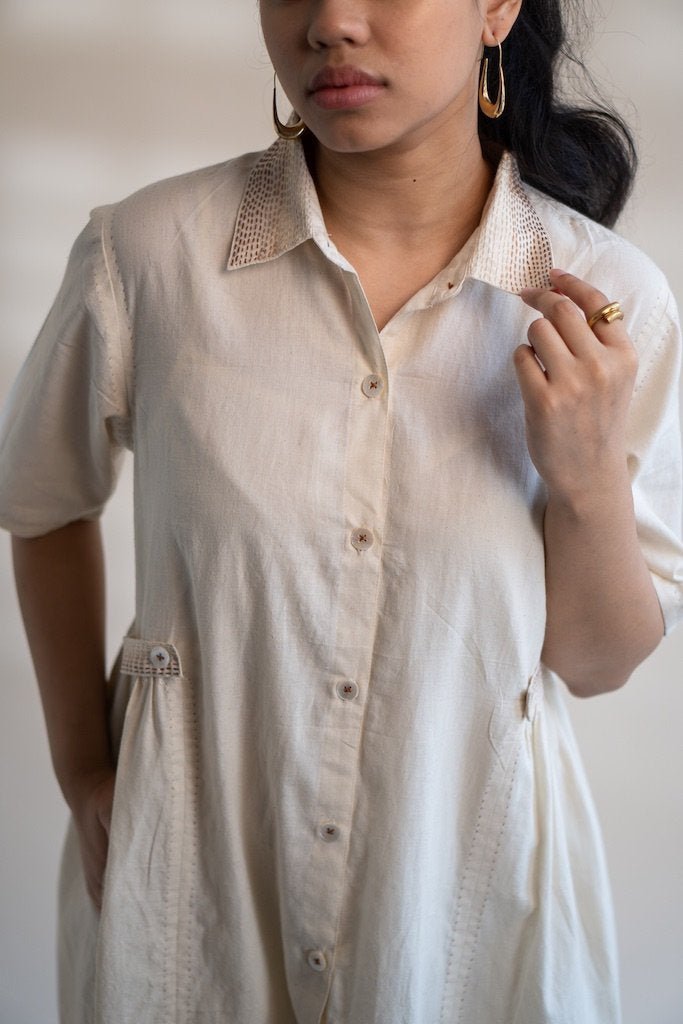 Buy Dawning Button Down Dress | Shop Verified Sustainable Products on Brown Living
