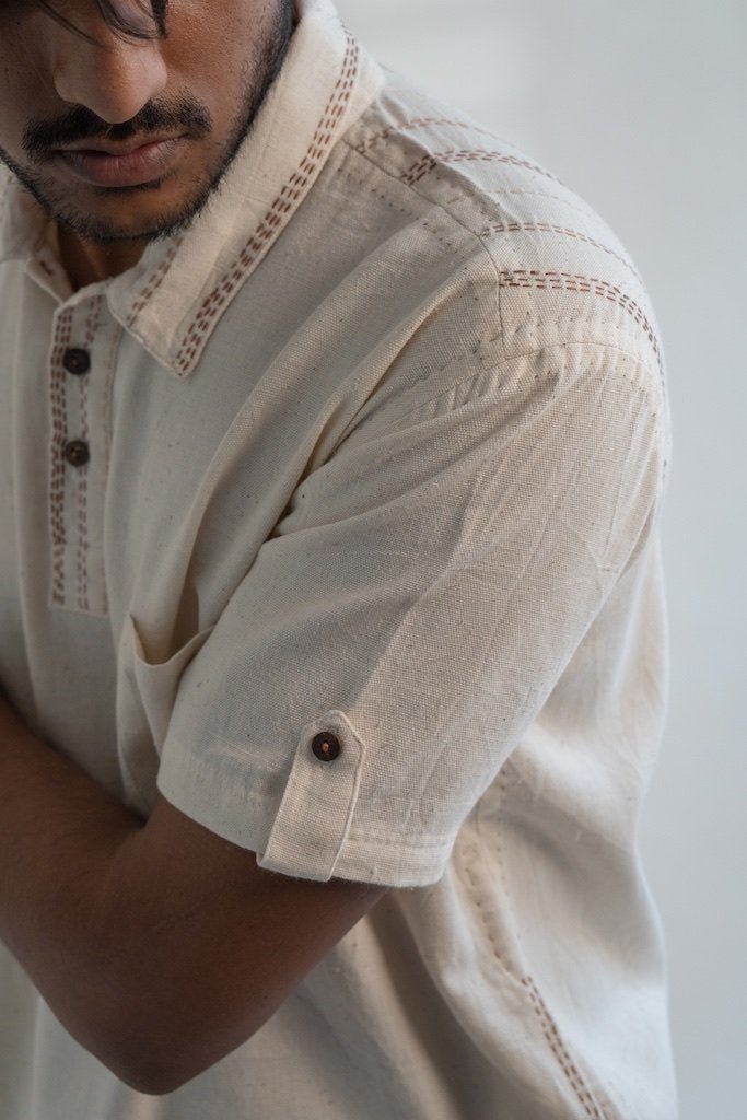 Buy Dawning Half Sleeve Shirt | Shop Verified Sustainable Products on Brown Living