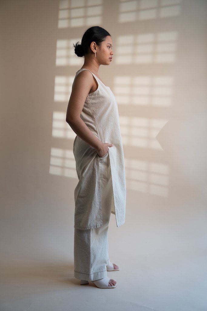 Dawning High Slit Tunic & Straight Pants Set | Verified Sustainable by Brown Living™