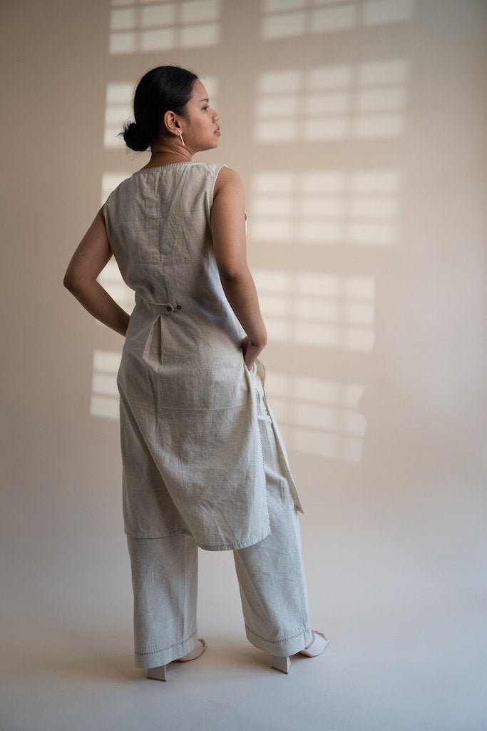 Dawning High Slit Tunic & Straight Pants Set | Verified Sustainable by Brown Living™