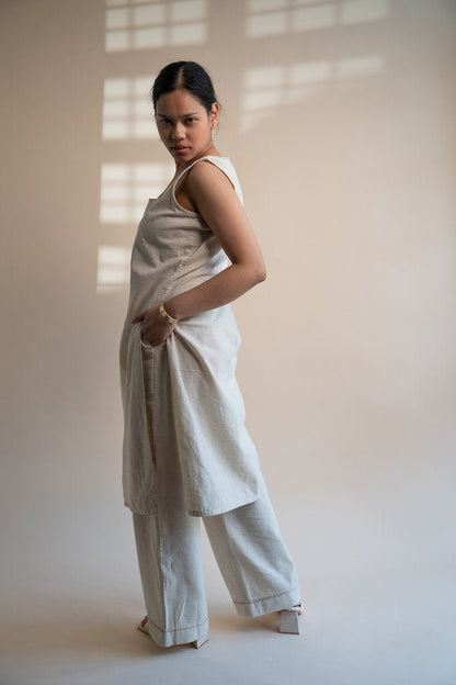 Dawning High Slit Tunic & Straight Pants Set | Verified Sustainable by Brown Living™