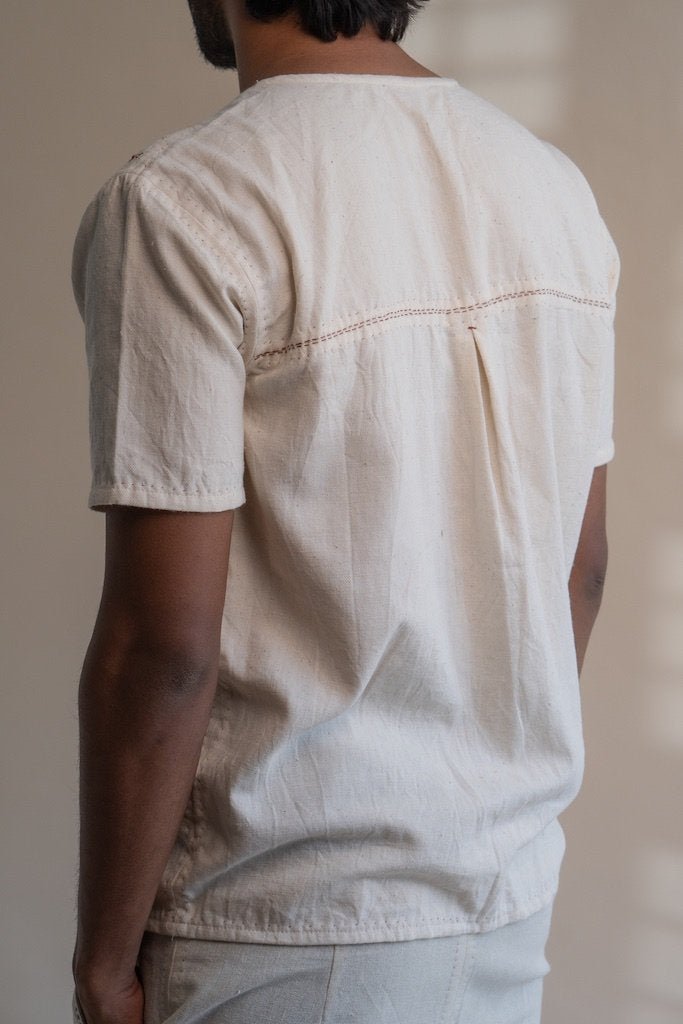 Buy Dawning Overlap Placket Shirt | Adjustable neckline | Shop Verified Sustainable Mens Shirt on Brown Living™