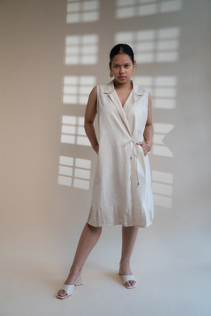 Buy Dawning Tie Up Dress | Shop Verified Sustainable Products on Brown Living