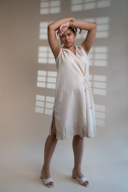 Dawning Tie Up Dress | Verified Sustainable by Brown Living™