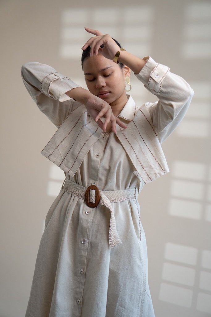 Buy Dawning Trench Dress with Cropped Jacket | Shop Verified Sustainable Products on Brown Living