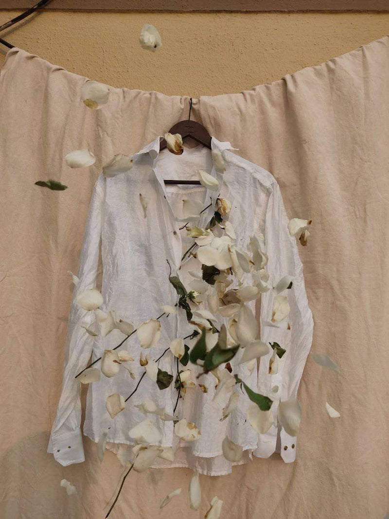 Buy Dead Rose Silk Shirt | Shop Verified Sustainable Womens Shirt on Brown Living™