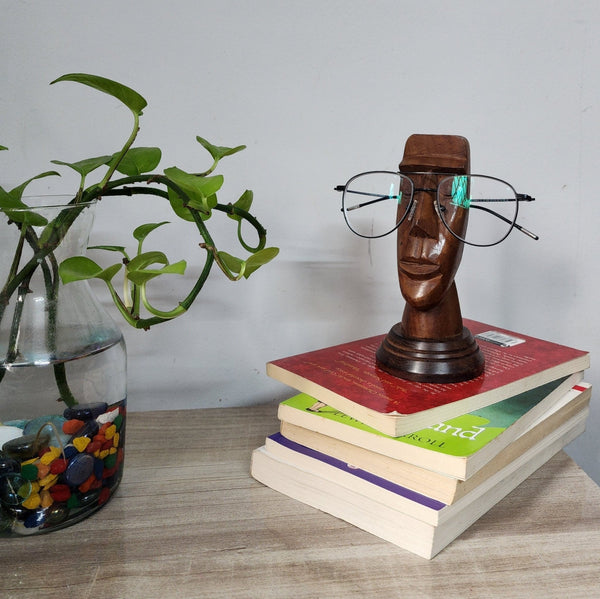 Decorative Wooden Eyeglass Spectacle Holder | Verified Sustainable Table Decor on Brown Living™