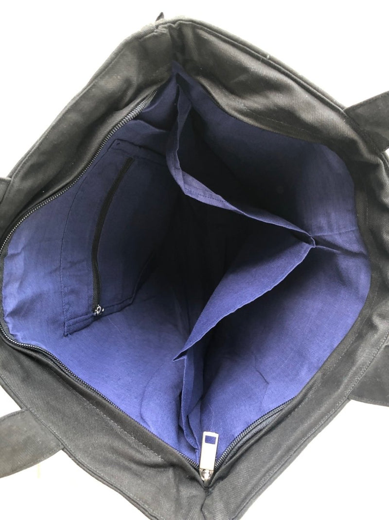 Buy Denim Tote - Chevron Patchwork | Shop Verified Sustainable Products on Brown Living