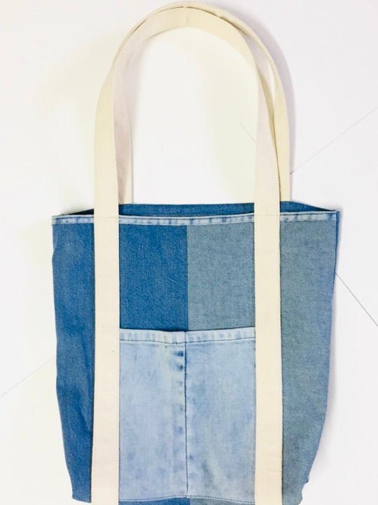Buy Denim Tote | Shop Verified Sustainable Womens Accessories on Brown Living™