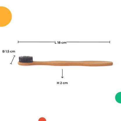 Dental Kit | 1 Copper Tongue Cleaner | 1 Bamboo Toothbrush S Shaped Curved | Verified Sustainable by Brown Living™