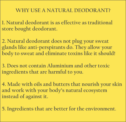 Deodorant Balm - 100 gms | Lemongrass & Ginger | Baking Soda Free | Verified Sustainable by Brown Living™