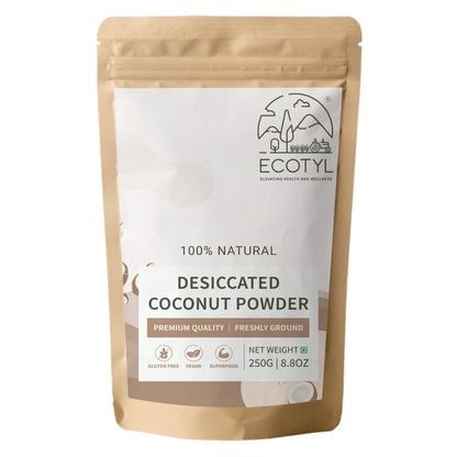 Desiccated Unsweetened Coconut Powder | 250g | Verified Sustainable by Brown Living™