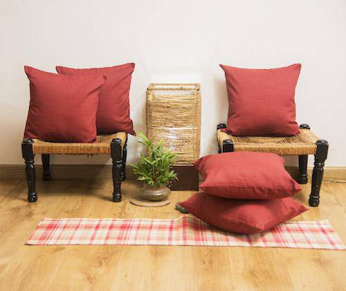 Buy Designer Cushion Cover with Premium Handmade Cotton Fabric | Shop Verified Sustainable Products on Brown Living