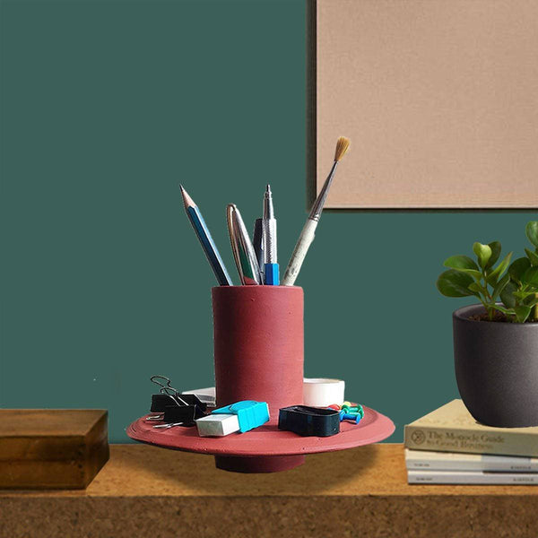 Buy Deskware - The Dishman Natural Clay Organiser | Shop Verified Sustainable Pots & Planters on Brown Living™