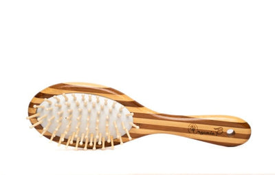 Detangling & Anti - frizz Eco - Glide Tulda Bamboo Paddle Hair Brush – Hair Brush on Brown Living™. SKU: PC_HA_WB_OBBB_S. Img 1.