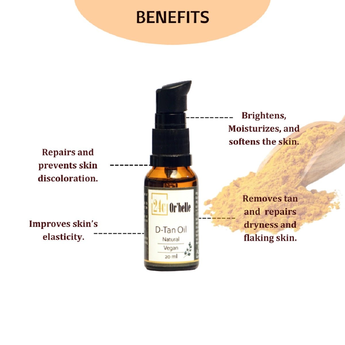 DeTanning and Skin Brightening Oil | Verified Sustainable by Brown Living™