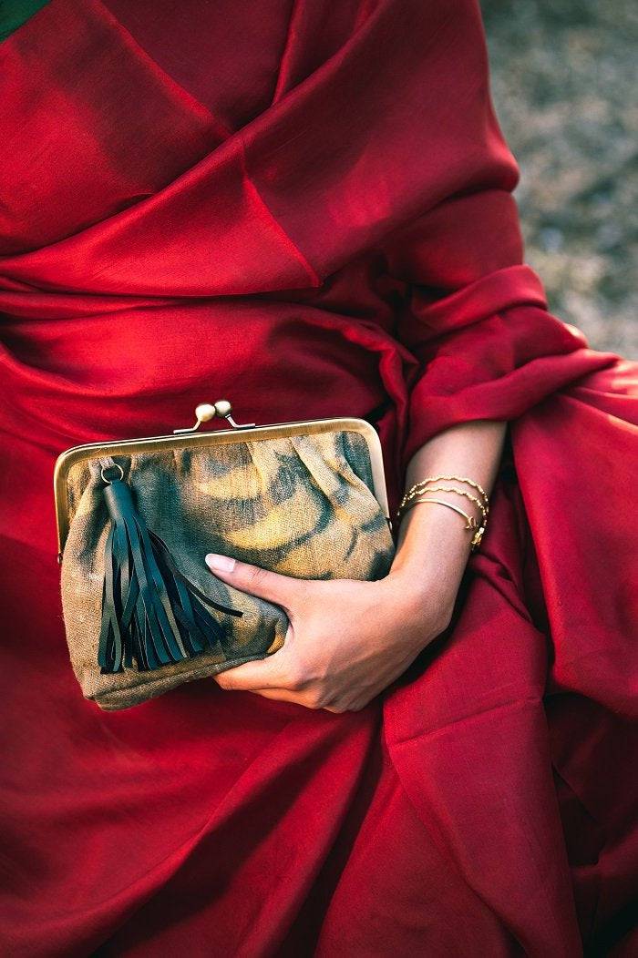 Dhara Minaudiere - Neem Ahimsa Silk | Verified Sustainable by Brown Living™