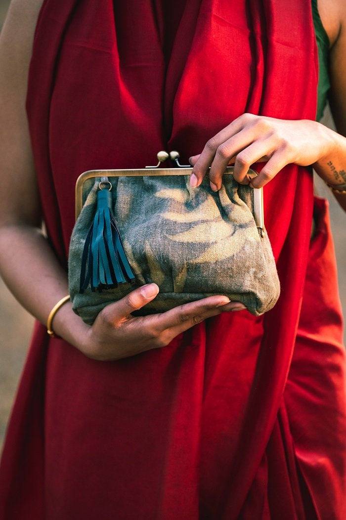 Dhara Minaudiere - Neem Ahimsa Silk | Verified Sustainable by Brown Living™