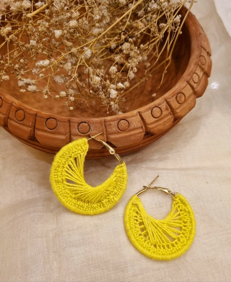 Dhup Crochet Earrings | Handwoven earrings | Verified Sustainable by Brown Living™