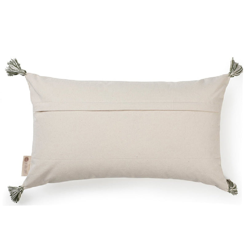Buy Dia Fleecy Lumbar Cushion Cover (Olive) | Shop Verified Sustainable Products on Brown Living