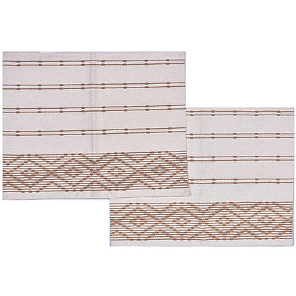 Diamond Ribbed Cotton Table Placemat (Set Of 2) | Verified Sustainable by Brown Living™