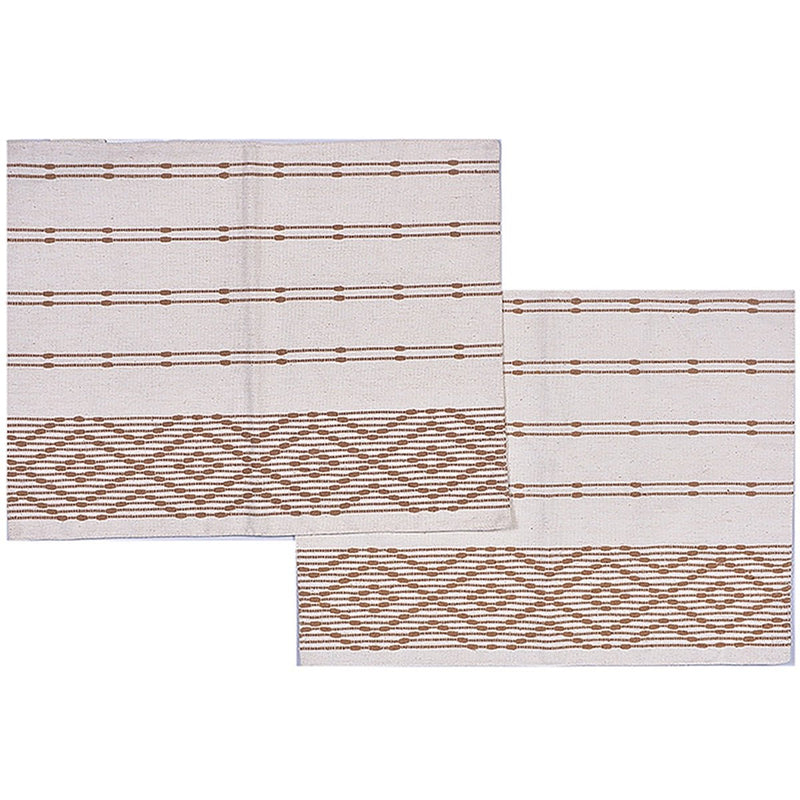 Buy Diamond Ribbed Cotton Table Placemat (Set Of 2) | Shop Verified Sustainable Table Essentials on Brown Living™