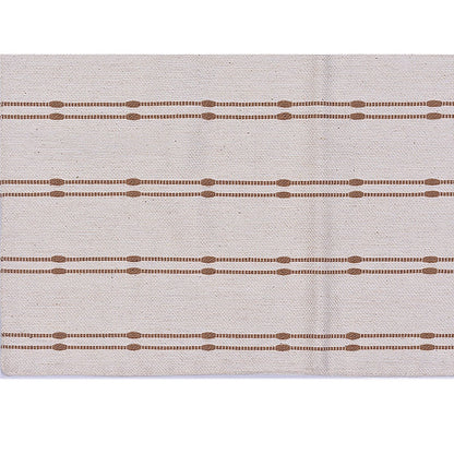 Diamond Ribbed Cotton Table Placemat (Set Of 2) | Verified Sustainable by Brown Living™