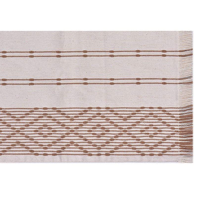 Buy Diamond Ribbed Table Cotton Runner | Shop Verified Sustainable Table Linens on Brown Living™