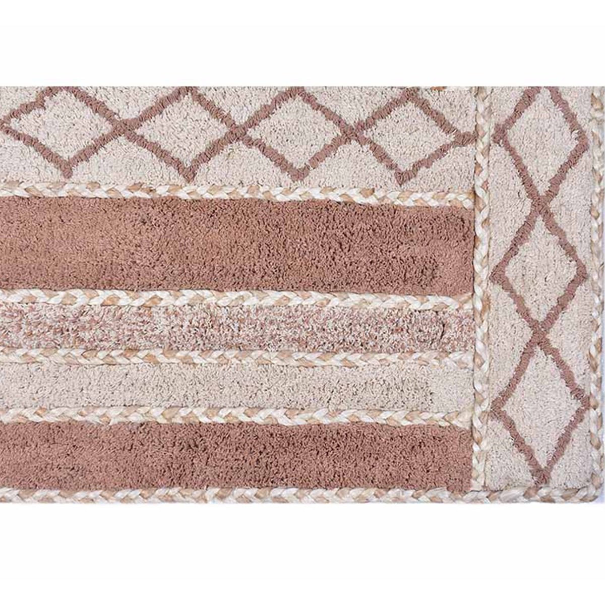 Diamond Stairs Cotton Bathmat | Verified Sustainable by Brown Living™