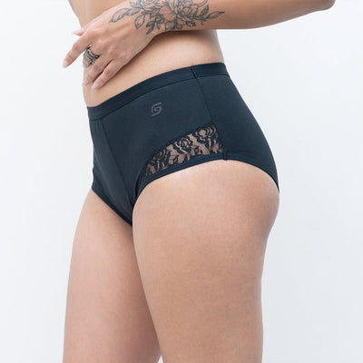 Discharge Undies (Organic Cotton) (Brief) – Womens Underwear on Brown Living™. SKU: DIS.UNDIES.XS. Img 2.
