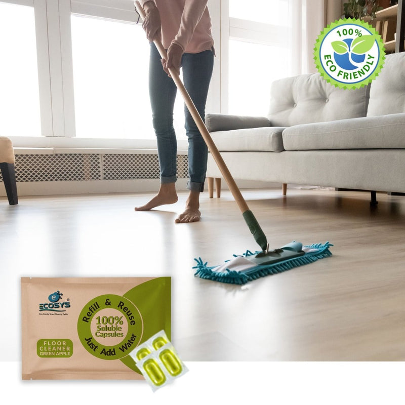 Buy Disinfectant Floor Cleaner - Green Apple I Non-Toxic I 5 Litres | Shop Verified Sustainable Products on Brown Living