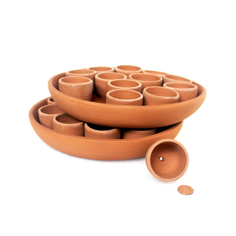Buy Disk Plantation Germination Kit- Set of 26 Small Pots | Shop Verified Sustainable Pots & Planters on Brown Living™