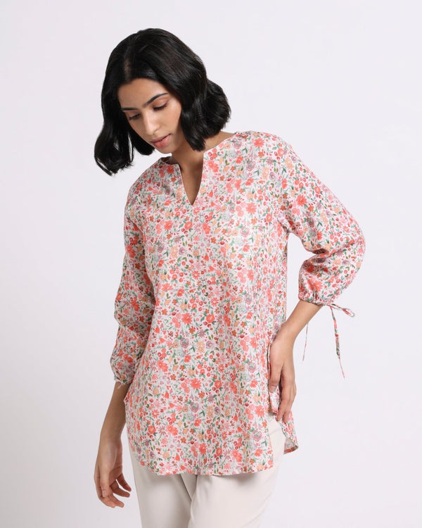 Buy Disty Floral Linen Blouse | Shop Verified Sustainable Products on Brown Living