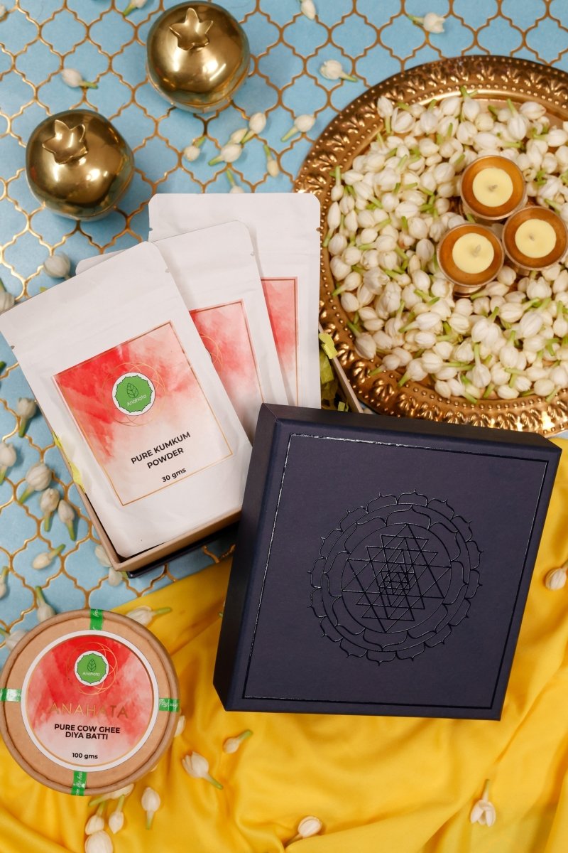 Buy Divine Essentials Box : Blue Box | Shop Verified Sustainable Pooja Needs on Brown Living™