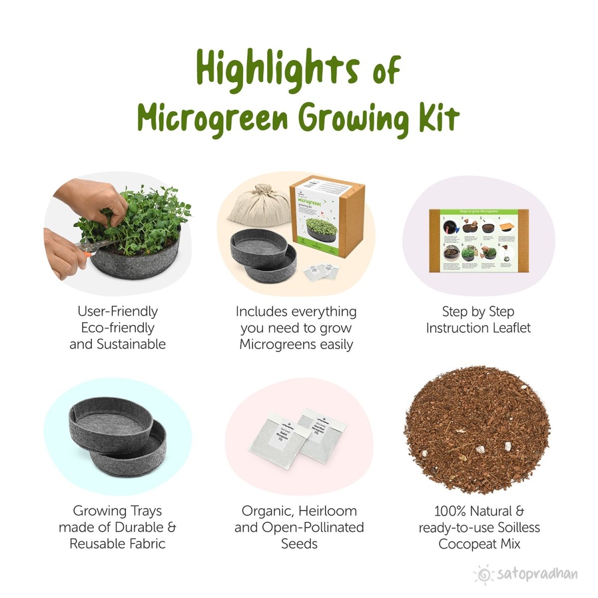 DIY Ready to Use Microgreen Growing Kit | Verified Sustainable by Brown Living™