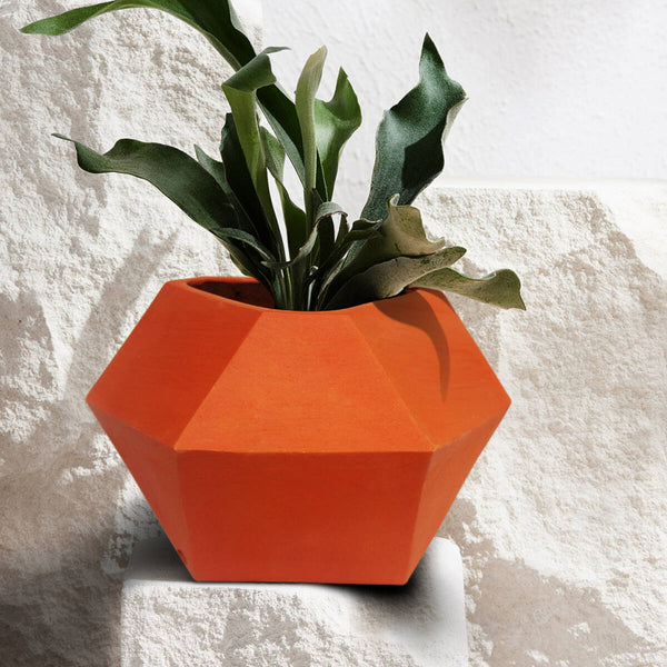 Buy D'MOND-2 Terracotta Planter- Set of 2 | Home Decor | Shop Verified Sustainable Pots & Planters on Brown Living™
