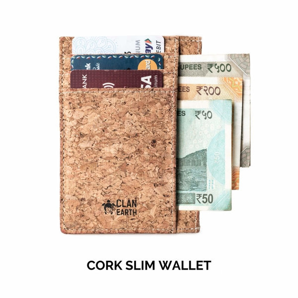 Buy DODO Slim Cork Wallet - Tan | Shop Verified Sustainable Products on Brown Living