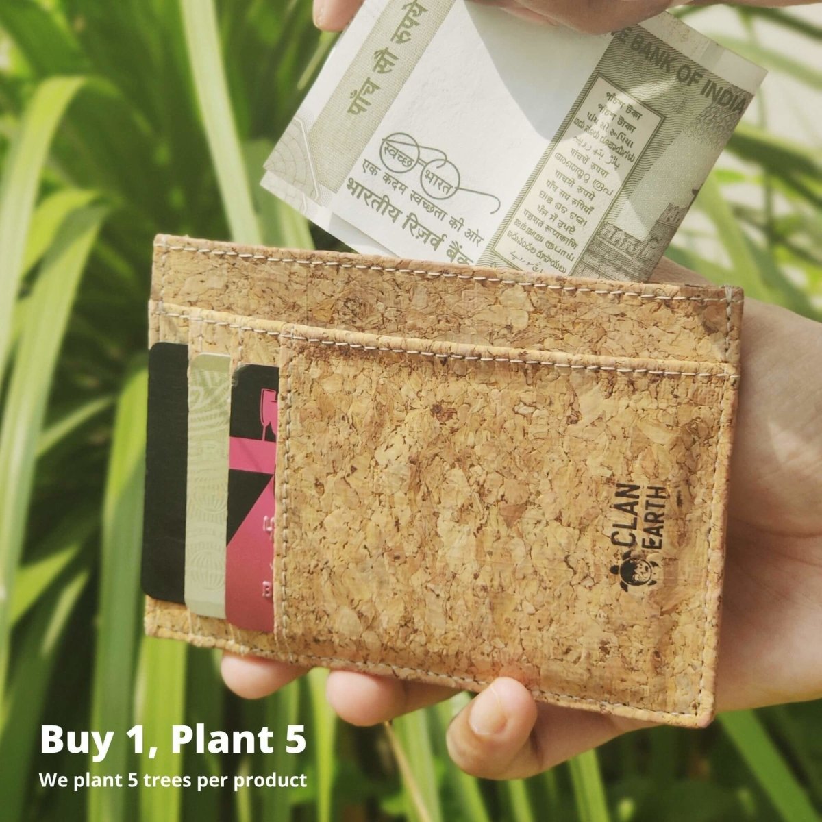 DODO Slim Cork Wallet - Wine Red | Verified Sustainable by Brown Living™