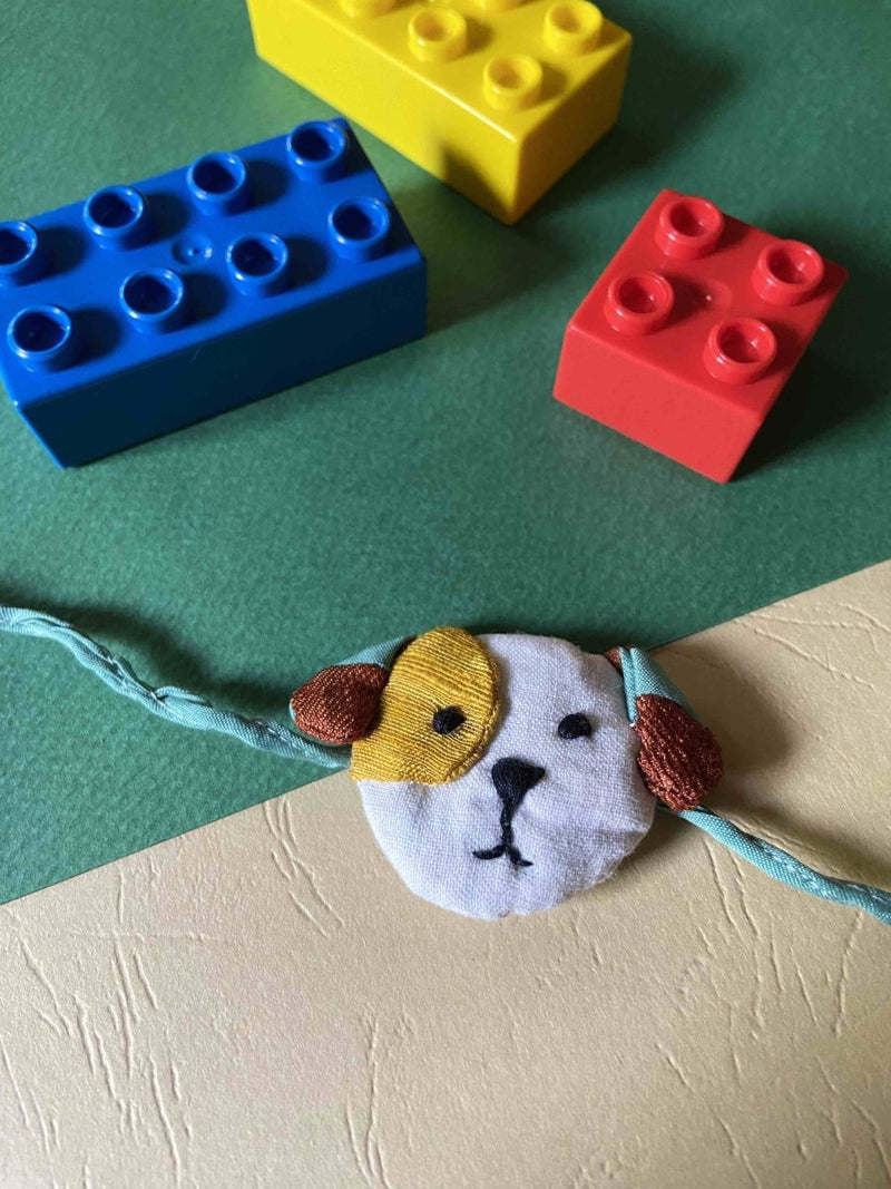 Buy Dog Face Patchwork Rakhi - Kids | Shop Verified Sustainable Products on Brown Living