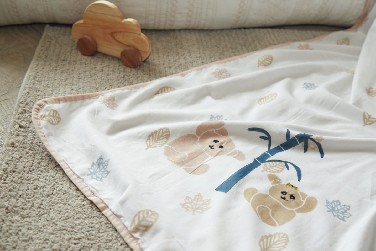 Dohar Blanket - K for Koala - Beige | Verified Sustainable by Brown Living™