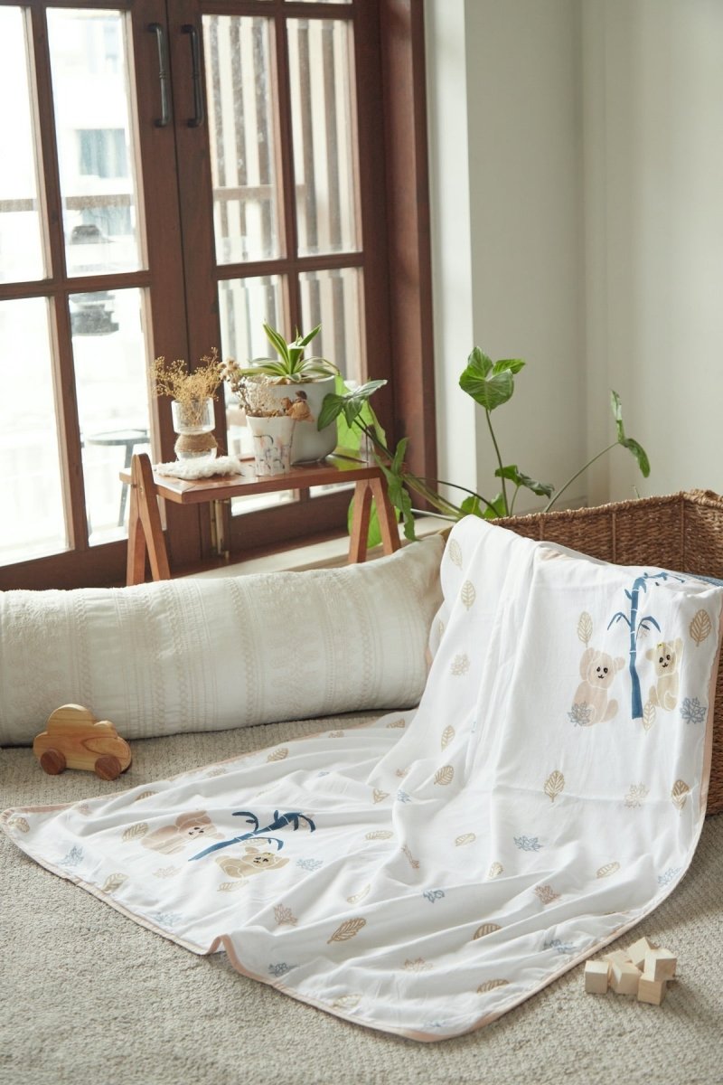 Dohar Blanket - K for Koala - Beige | Verified Sustainable by Brown Living™