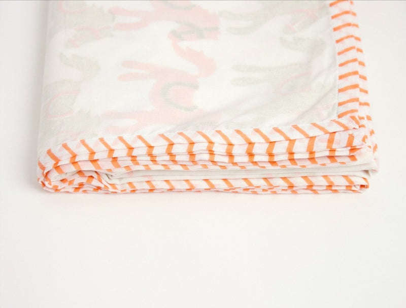 Buy Dohar - I Am Going To The Circus - Peach | Shop Verified Sustainable Bed Linens on Brown Living™