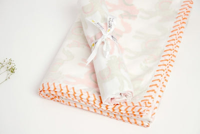 Dohar - I Am Going To The Circus - Peach – Bed Linens on Brown Living™. SKU: 249 - 2907 - 202 - MSY - CDB - 0031E - Peach. Img 12.