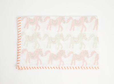 Dohar - I Am Going To The Circus - Peach – Bed Linens on Brown Living™. SKU: 249 - 2907 - 202 - MSY - CDB - 0031E - Peach. Img 1.