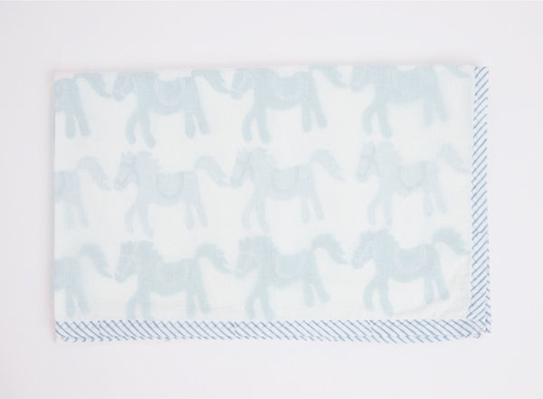 Buy Dohar - I Am Going To The Circus - Teal | Shop Verified Sustainable Bed Linens on Brown Living™