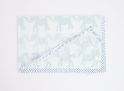 Dohar - I Am Going To The Circus - Teal – Bed Linens on Brown Living™. SKU: 249 - 16169 - MSY - CDB - 0031E - Teal. Img 2.