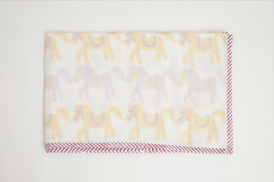 Dohar - I Am Going To The Circus - Yellow – Bed Linens on Brown Living™. SKU: 249 - 16151 - MSY - CDB - 0031E - Yellow. Img 5.