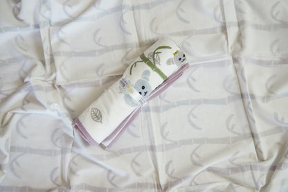 Dohar - K for Koala - Purple | Muslin blanket | Verified Sustainable by Brown Living™