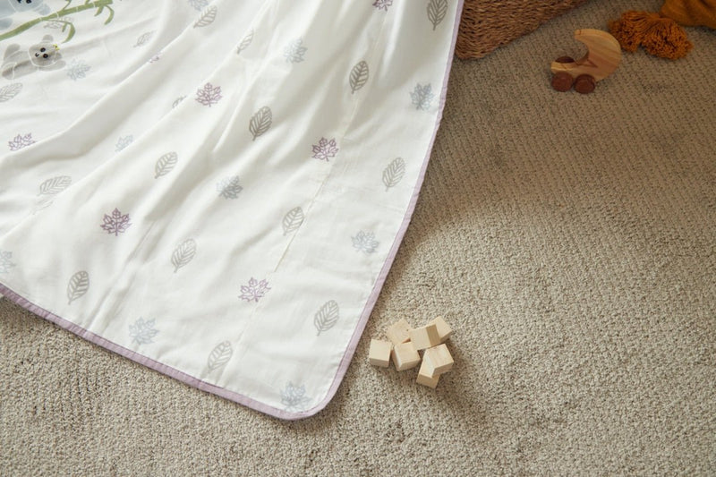 Buy Dohar- K for Koala- Purple | Muslin blanket | Shop Verified Sustainable Bed Linens on Brown Living™