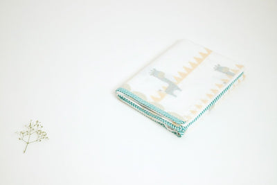 Dohar - My Best Gira Friend The Giraffe - Yellow – Bed Linens on Brown Living™. SKU: 249 - 16115 - MSY - CDB - 0031A - YellowTri. Img 8.